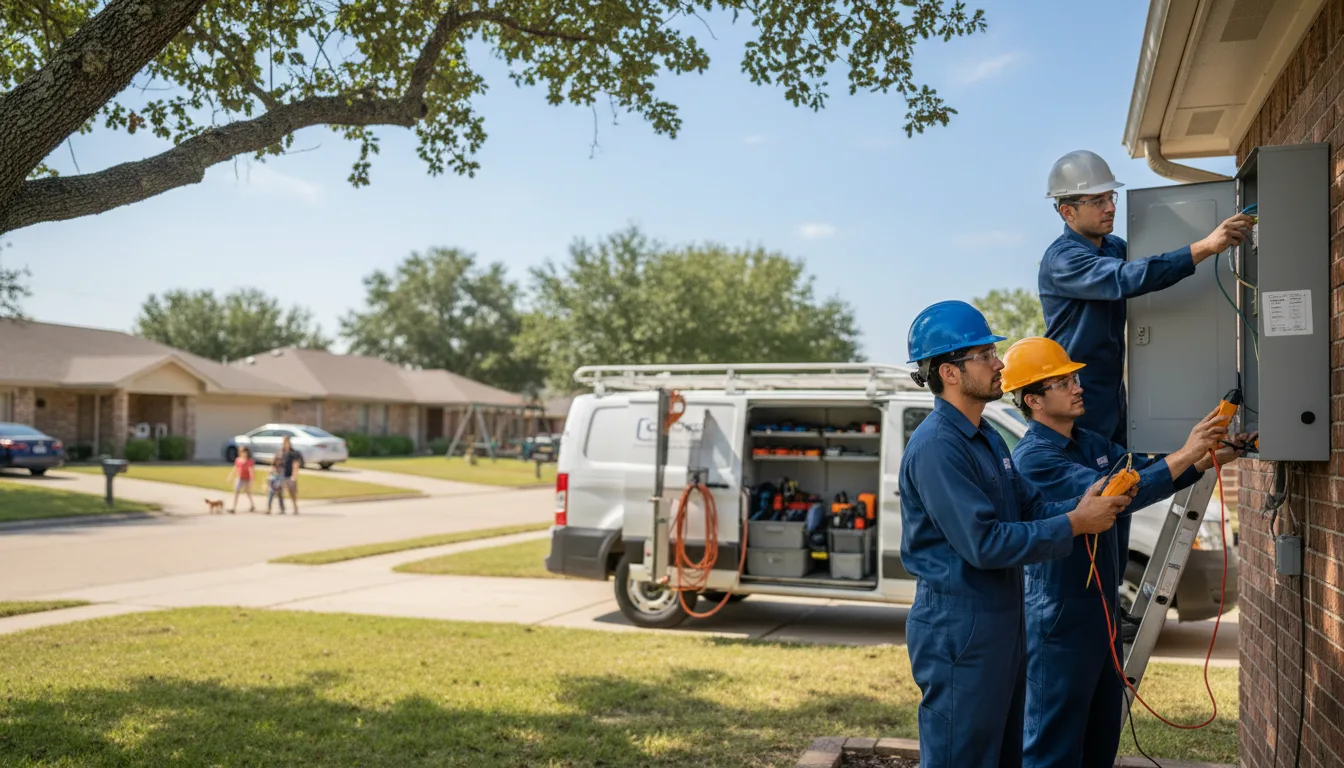 Certified electrician providing emergency electrical services in Flovilla, GA